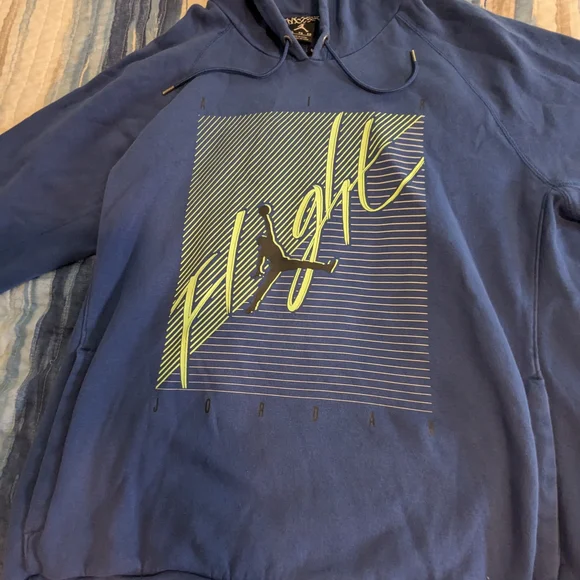 Air Jordan 6 Low “Insignia Blue” x Jordan Flight Brushed Pullover Hoodie Size me - Picture 2 of 6